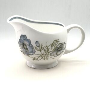 Susie Cooper Glen Mist Creamer Jug C1035 Bone‎ China Blue Floral Vintage England
